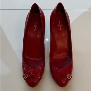 Louis Vuitton Red Patent Leather Heels